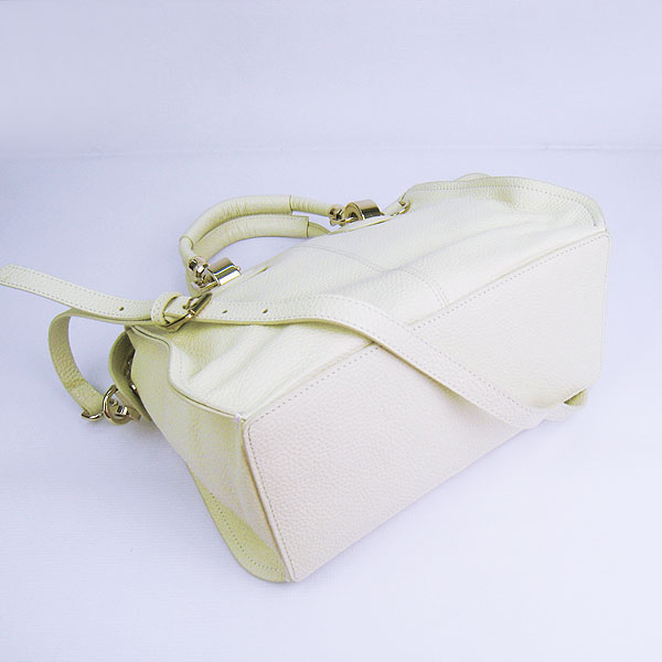 Fake Hermes New Arrival Double-duty leather handbag Off-White 60669 - Click Image to Close